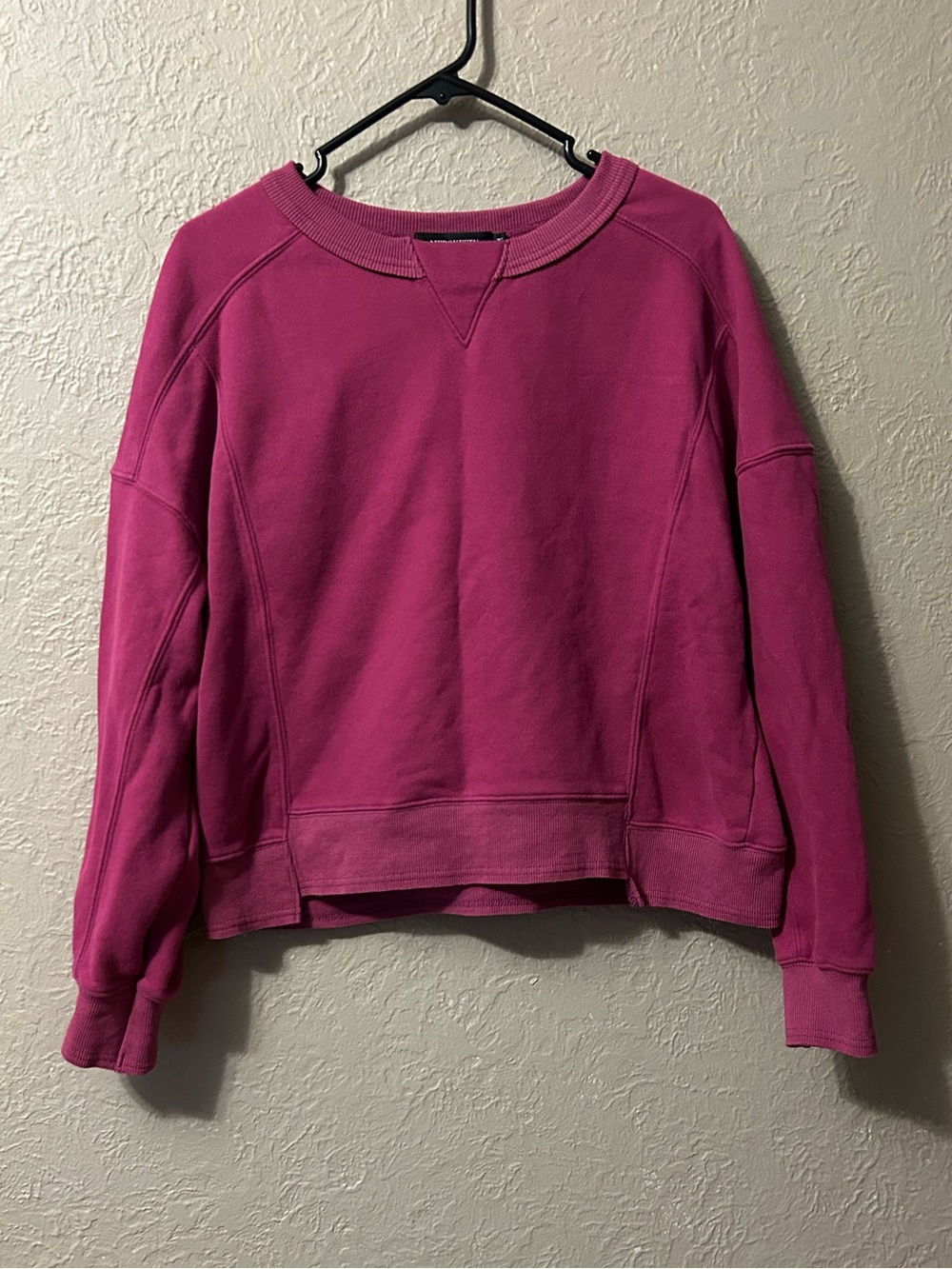 Plum Pink Crewneck Pullover Sweatshirt
